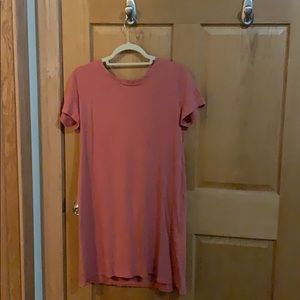 Burnt Orange T-Shirt Dress